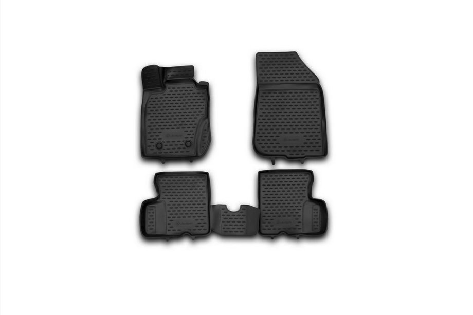 Renault Duster 2008–2017 (2011-2015) Gumové koberce 3D do interiéru (4 ks, Novline) 4WD Image