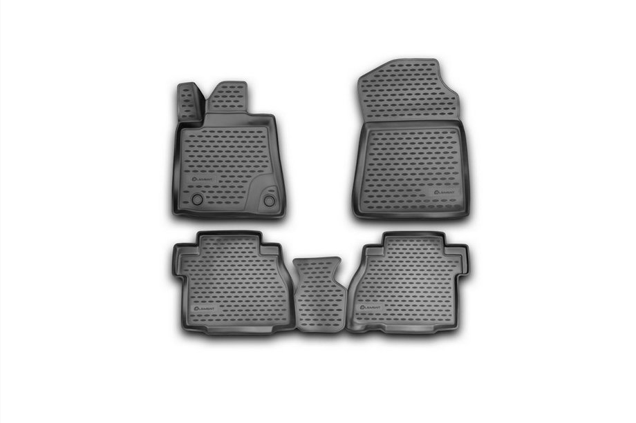 Toyota Tundra 2007–2021 Gumové 3D koberečky do interiéru (sada 4 ks, Novline) Double Cab/Crew MAX (USA) Fotografie 1
