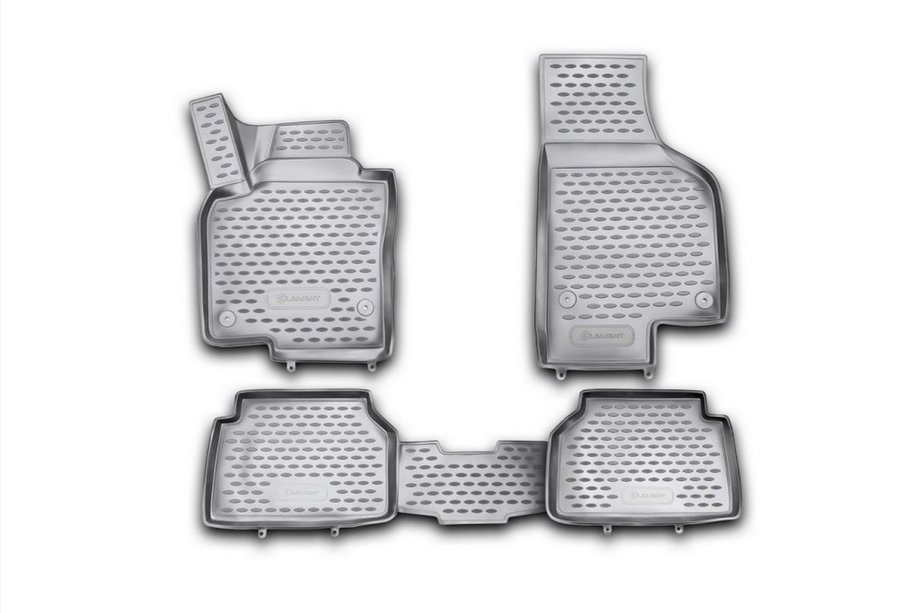 Volkswagen Tiguan 2007–2016 3D gumové autokoberce do interiéru (4 ks, Novline) Image