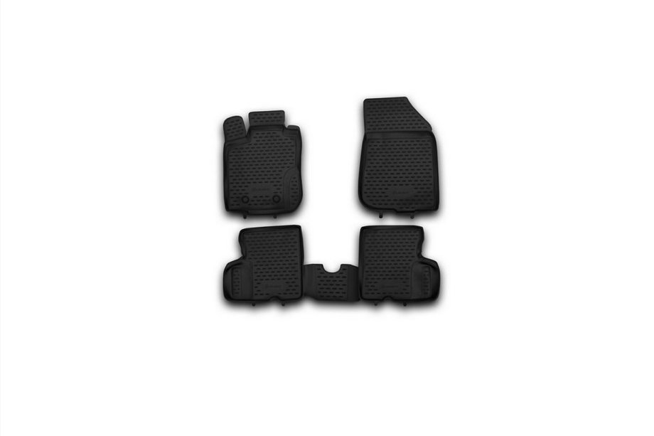 Renault Duster 2008–2017 (2011-2015) Gumové autokoberce do interiéru (4 ks, Novline) 4WD Image