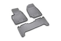 Toyota Land Cruiser 100 1998–2007 Gumové autokoberce do interiéru (3 ks, Novline) fotografie 1