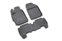 Toyota Yaris 2006–2011 Gumové autokoberce do interiéru (3 ks, Novline) fotografie 1