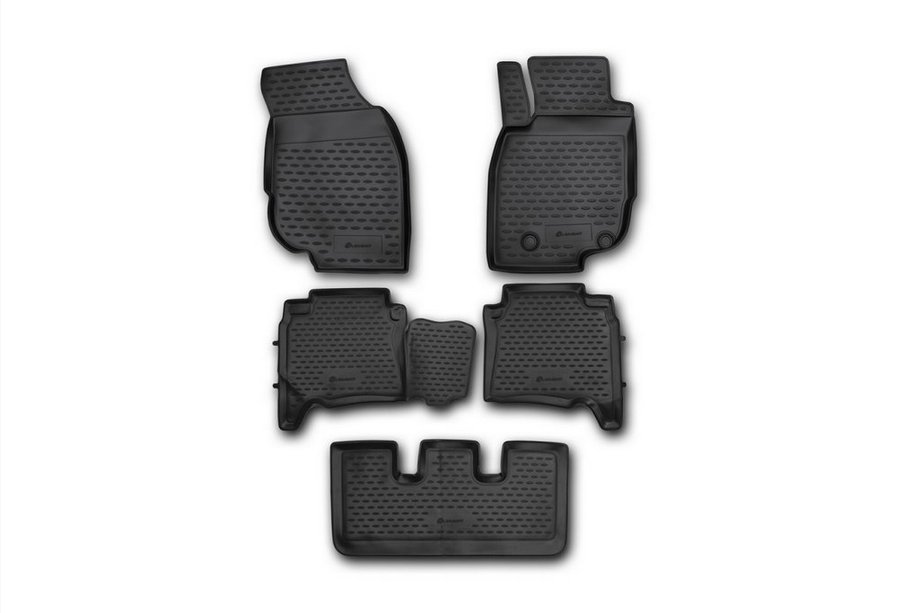 Toyota Fortuner 2006–2015 (2013-2017) Gumové autokoberce do interiéru (5 ks, Novline) Л. Н. Image