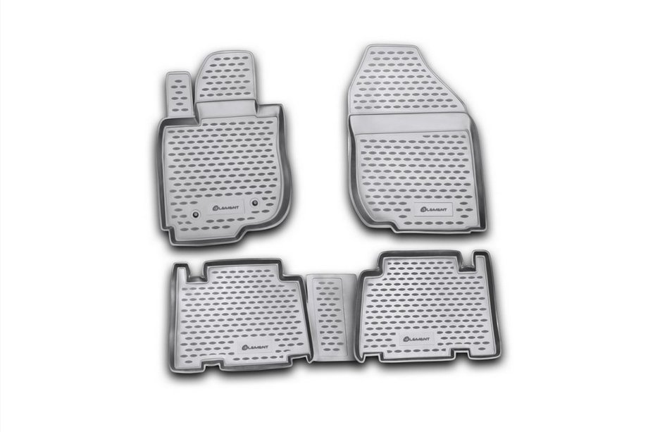 Toyota Rav 4 2006–2013 (2006↗) Gumové autokoberce do interiéru (4 ks, Novline) Long Image