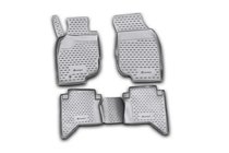 Toyota Hilux 2006–2015 (2008↗) Gumové autokoberce do interiéru (4 ks, Novline) fotografie 1