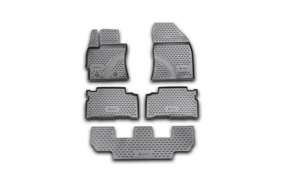 Toyota Verso 2009–2018 (2013↗) Gumové autokoberce do interiéru (5 ks, Novline) Image