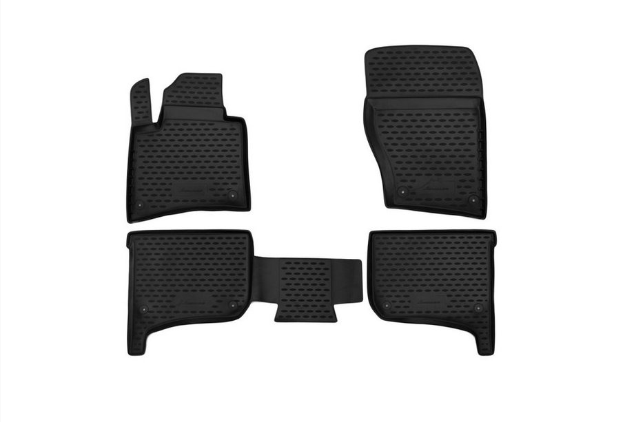 Volkswagen Touareg 2010–2018 Gumové autokoberce do interiéru (4 ks, Novline) Terrain Tech Image