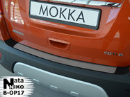 Opel Mokka 2012–2021 Nerezová lišta na zadní nárazník Натанико (2012-2016) fotografie 1
