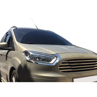Mračítka na světlomety (2 ks, nerez) Ford Courier 2014–2023 fotografie 1