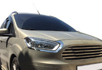 Ford Courier 2014–2023 Mračítka na světlomety (2 ks, nerez) fotografie 1
