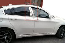 BMW X6 E71 2008–2014 Nerezové lišty na sloupky dveří fotografie 1