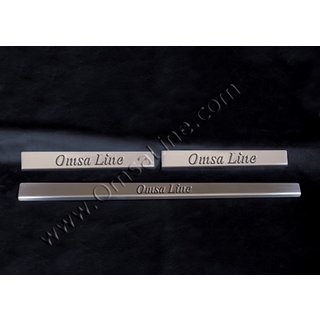 Nerezové kryty prahů OmsLine (nerez) Alfa Romeo 147 2000–2010 fotografie 2