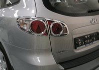 Hyundai Santa Fe 2 2006–2012 Chromové kryty brzdových světel (2 ks, plast) fotografie 1