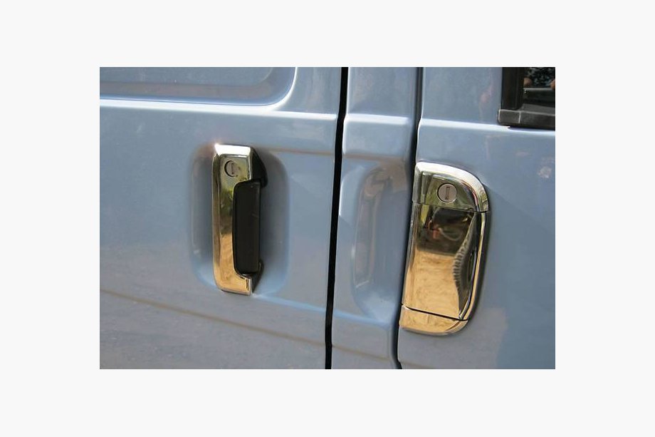 Volkswagen T4 Transporter 1990–2003 Chromované kryty klik dveří (7 dílů, nerezová ocel) Carmos - turecká ocel Fotografie 2
