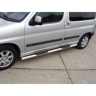 Boční nášlapy – nerezové trubky (2 ks) Citroen Berlingo 1996–2008 fotografie 1