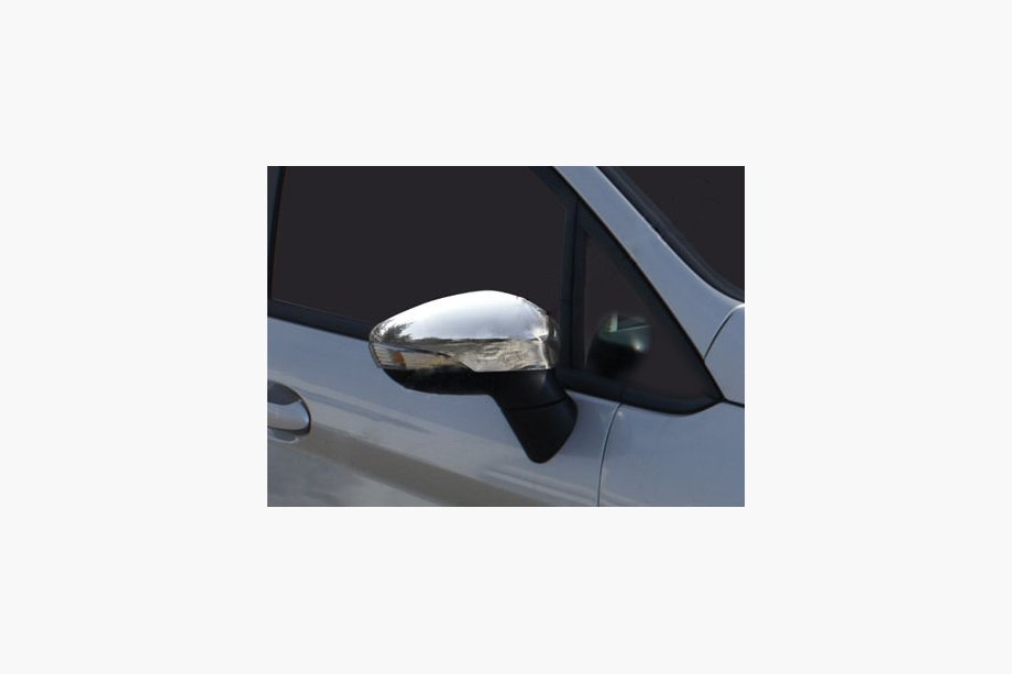 Ford Fiesta 2008–2017 Kryty zrcátek z nerezu Fotografie 1