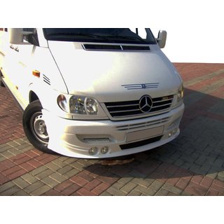 Nástavec předního nárazníku pro 4 světlomety (CDI, k lakování) Mercedes Sprinter W901/902/903/904/905 1995–2006 fotografie 2