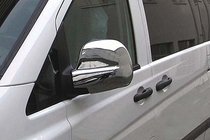 Mercedes Viano 2004–2014 Chromové kryty zpětných zrcátek VITO 2004-2010 (2 ks) Carmos - turecká ocel fotografie 3