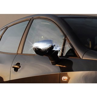 Chromové kryty zpětných zrcátek (2 ks, nerez) Seat Ibiza 2010–2017 fotografie 2