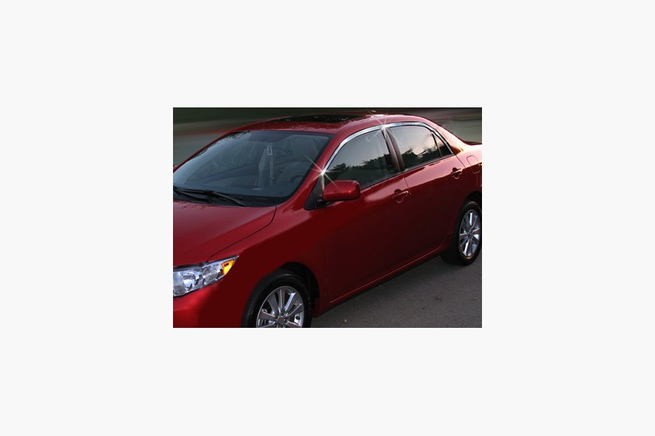 Toyota Corolla 2007–2013 Horní lišty oken (4 ks, nerez) Fotografie 2