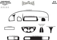 Chevrolet Tacuma/Rezzo 2000–2008 Interiérové kryty Dřevo fotografie 2