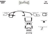 Chevrolet Lanos 1998–2017 Kryty palubní desky fotografie 6