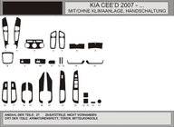 Kia Ceed 2007–2012 Kryty palubní desky Hliník fotografie 1