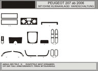 Peugeot 207 2006–2014 Kryty palubní desky (Hartman) Modrá fotografie 1