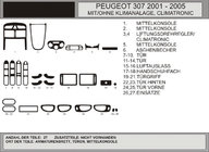Peugeot 307 2001–2008 Tuning interiéru (Hartman) Karbon fotografie 1