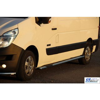 Boční trubky BB002 (2 ks, nerez) Opel Movano 2010–2021 fotografie 3
