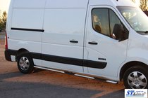 Nissan NV400 2010–2024 Boční trubky BB002 (2 ks, nerez) fotografie 9