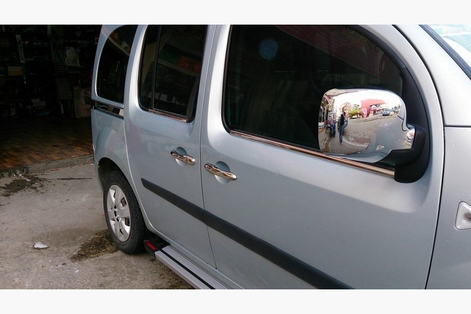 Renault Kangoo 2008–2020 Vnější ozdobné lišty oken (4 ks, nerez) 2 ks, Carmos - turecká ocel Image