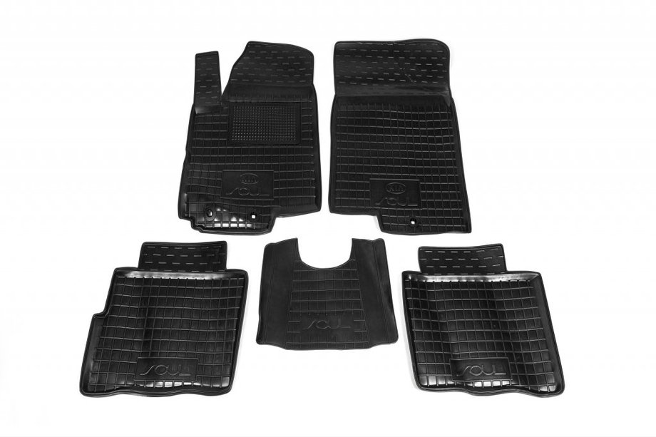 Kia Soul I 2008–2013 Gumové autokoberce s vysokým okrajem (Autogumm) Image