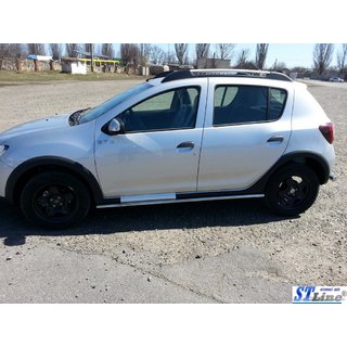 Boční trubky BB001 (2 ks, nerez) Renault Sandero 2013–2022 fotografie 2
