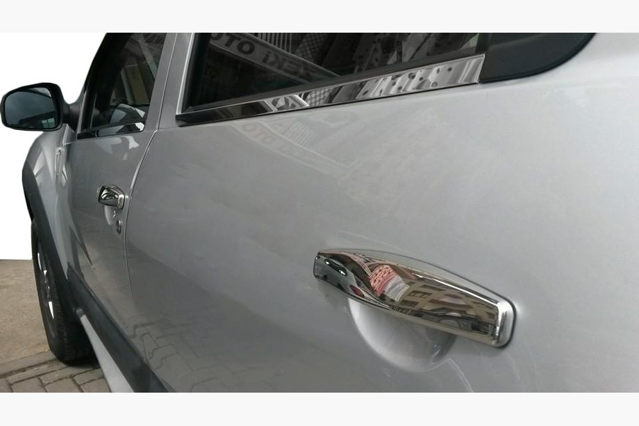 Renault Sandero 2007–2013 Chromové kryty klik dveří (4 ks, nerez) Carmos - turecká ocel Image