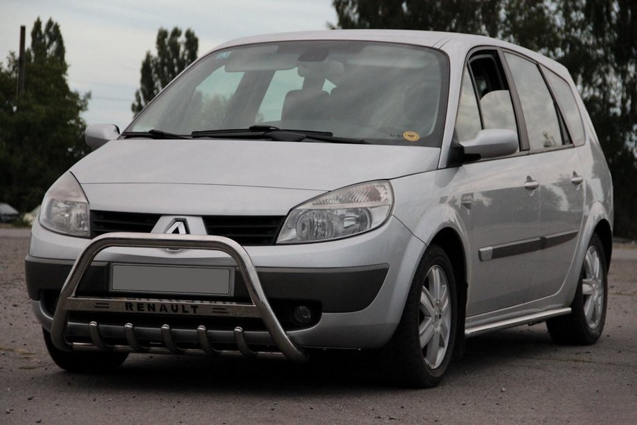 Renault Scenic/Grand 2003–2009 Přední ochranný rám WT004 (nerez) Fotografie 2