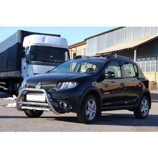 Přední nerezový ochranný rám WT006 Dacia Sandero 2013–2020 fotografie 4