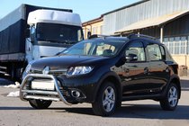 Dacia Sandero 2013–2020 Přední nerezový ochranný rám WT006 fotografie 4