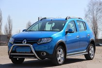 Dacia Sandero 2013–2020 Přední nerezový ochranný rám WT006 fotografie 1