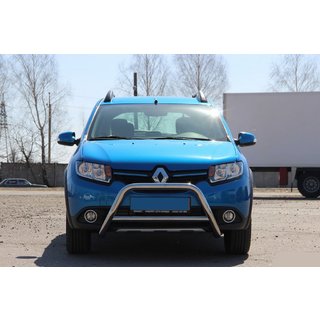 Přední nerezový ochranný rám WT006 Dacia Sandero 2013–2020 fotografie 2