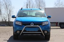 Dacia Sandero 2013–2020 Přední nerezový ochranný rám WT006 fotografie 2