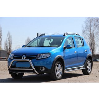 Přední nerezový ochranný rám WT006 Dacia Sandero 2013–2020 fotografie 3