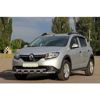 Přední ochranný rám ST015 (nerez) Dacia Sandero 2013–2020 fotografie 1
