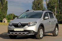 Dacia Sandero 2013–2020 Přední ochranný rám ST015 (nerez) fotografie 1
