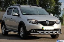 Dacia Sandero 2013–2020 Přední ochranný rám ST015 (nerez) fotografie 3