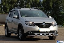 Dacia Sandero 2013–2020 Přední ochranný rám ST015 (nerez) fotografie 4