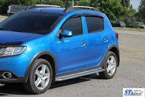 Renault Sandero 2013–2022 Boční nášlapy KB001 (nerez) fotografie 2