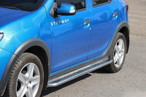 Renault Sandero 2013–2022 Boční nášlapy KB001 (nerez) fotografie 1