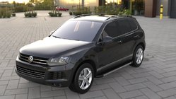 Volkswagen Touareg 2010–2018 Boční nášlapy Duru (2 ks, hliník) fotografie 3