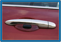 Renault Clio III 2005–2012 Nerezové kryty dveřních klik 2 ks, Carmos – turecká ocel (bez otvorů) fotografie 2